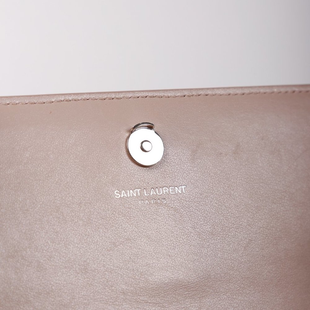Saint Laurent Powder Pink Croc Mini Sunset Bag - Picture 6 of 9